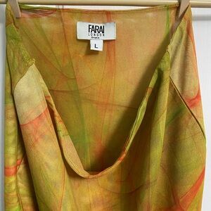 Farai London X REVOLVE Mini Skirt Multi Yellow Mesh